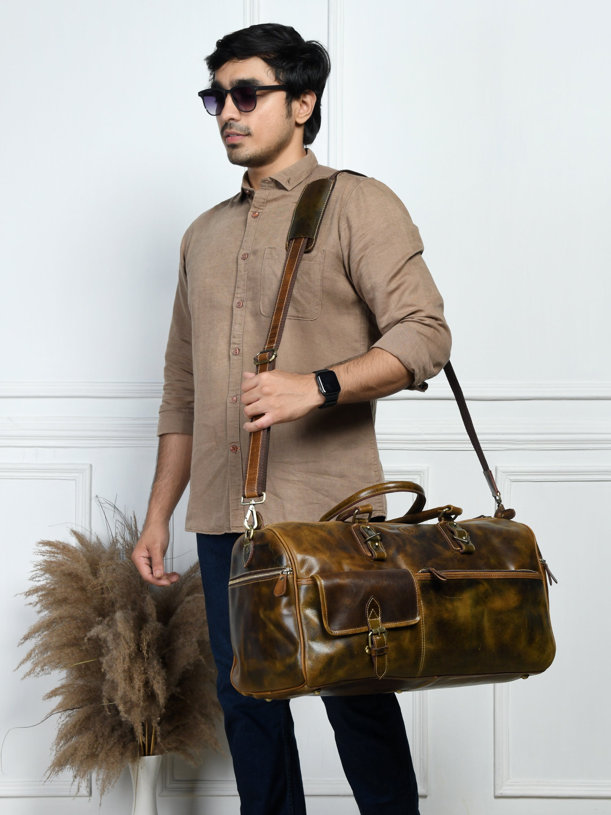 The Odyssey Leather Travel Duffel Bag